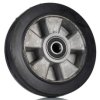 Kółko do wózka, Lite, Guma, Czarny, obc.: 400kg, śred.: 200mm, szer.: 50mm