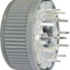 Step rotary switches, 2 pole, 6 stage, 30°, interrupting, 130 mA, 150 V, 48434 41007