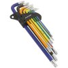 Sealey AK7194 TRX-Star* Key Set 9pc Colour-Coded Extra-Long