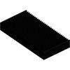 Extruded heatsink, (L x W x H) 150 x 300 x 40 mm, 0.59 to 0.3 K/W, black anodized, SK 56 150 SA