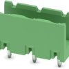 Pin header, 3 pole, pitch 7.62 mm, straight, green, 1766576