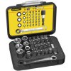 Stanley 1-13-907 Bit & Socket Set Of 39 + Ratchet End Metric 1/4 Drive