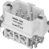 Wstawka pinowa męska Heavy|mate® C146 C146 10A006 002 1-1 Amphenol Łączna ilość styków 6 + PE 1 szt.