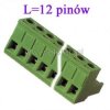 Listwa montaż. kątowa 12-zacisk. żeńska r =5,08