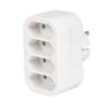 Rozgałęźnik Wtyczkowy 4-Gniazda B/U Euro R-4