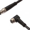 VK500F70, Kabel przyłączeniowy, 5m, M8 żeński 3pin kątowy, M8 męski 3pin prosty, 3x0,34mm², PUR, 60V, IP67