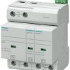Ochronnik przepięciowy 3-fazowy, 25kA, montaż Szyna DIN, -40 → +80 °C., Siemens 5SD