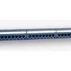 Panel 19, 24 X Rj45 Utp Kat. 5E (1U) Z Półką, Niebieski (Poe)...