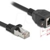 90775 Network Extension Cable S/FTP RJ45 plug to RJ45 jack Cat.6A 1 m