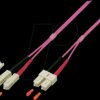 O0318.1 Duplex Jumper SC-SC 50/125µ, 1 m, OM4, violet