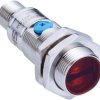 Czujniki fotoelektryczne Tłumienie tła cylindryczny SICK PNP zakres 15 mm → 100 mm LED