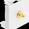 91819 Easy 45 Module RCA female to RCA female gold plated white / whit