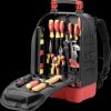 45528 Tool backpack set for electricians, 28-piece