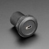 Adafruit USB C Jack to USB C Jack Round Panel Mount Adapter