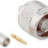 N plug 50 Ω, LMR-200, Belden 7807A, crimp connection, straight, 172214