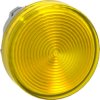 Signal light, for universal LED, illuminable, waistband round, yellow, front ring metal, mounting Ø 22 mm, ZB4BV083S