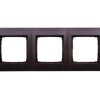 Simon 54 Premium Ramka potrójna brąz mat /do karton-gips/ DRK3/46