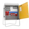 Rozdzielnica budowlana elBOX-XL W125-022209 wtyk CEE 125A-5P gn: 9xGK 230V 16A 2x16A 2x32A 2x63A 4xRCCB