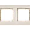 Simon 54 Premium Ramka Podwójna Kremowa Dr2/41