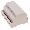 ABS DIN rail enclosure, (L x W x H) 89.4 x 107.15 x 65.75 mm, light gray (RAL 7035), BYB-3-90H0085