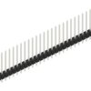 Pin header, 30 pole, pitch 2.54 mm, straight, black, 10048600