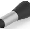 Insulated wire end ferrule, 6.0 mm², 20 mm/12 mm long, DIN 46228-4, black, 1-966066-5