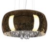 Lampa Wisząca Na Listwie Estela Na E27, Czarno-Szare Klosze K-5173 Kaja Lighting