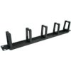 Organizator Kabli Rack 19 1U Metalowy Czarny Alantec Z Plastikowymi Uchwytami...