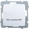KARO Łącznik pojedynczy z podświetleniem biały ŁP-1SS/m/00