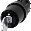 Siemens 3SU10005JL010AA0 3SU1000-5JL01-0AA0 Przełącznik kluczykowy pierścień przedni z tworzywa sztucznego klucz czarny,