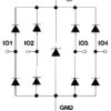 Quad 1.6-pF, 5.5-V, ±8-kV ESD protection diode with VCC pin for High Speed Interfaces | DRY | 6 | -40 to 85