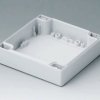 PC enclosure shell, (L x W x H) 120 x 120 x 30 mm, light gray (RAL 7035), C0121202