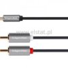 Jack 3,5- 2x RCA 1m Kruger&Matz Basic