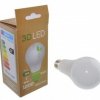 LAMPA LED 15W E27 3000K CIEPLA BIALA