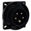 Wtyk Siłowy Tablicowy Odbiornikowy 32A 5P 380V-415V /Fe/ Ip67 Czarny