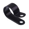19mm Black Nylon P Clip - Pack of 100