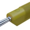 Wtyk bananowy wieżowy SKS Hirschmann BSB 20 K, O 4 mm, 2.5 mm2, 30 A, 60 V, żółty