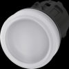 3SU1001-6AA60-0AA0 Indicator light, 22 mm, round, plastic, white, lens, smooth