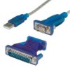 Value Kabel Konwertera Usb - Szeregowy Db9, Turkusowy, 1,8 M