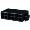 Connector, 6 pole, pitch 2.54 mm, angled, black, 14010613102333