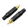 Wtyk RCA Amphenol ACPR-BLK czarny