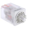 Przekaźnik mocy 230V ac 3PDT Relpol 2.8W, Wciskane 7080Ω Wciskane