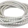 Spiralna owijka kablowa Szary zakres 40 mm zakres 7.5 mm 40 mm 120 °C SBPE -60 °C HellermannTyton Polietylen