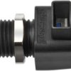 Quick pressure clamp, 12.5 mm, blue, 300 V, 16 A, faston plug, nickel-plated, ESD 798 / BL