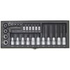 Proxxon 23103 Bit Set 1/2" and 1/4" Drive 29-Piece Chromium Vanadium Steel