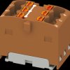 3002774 PTFIX distribution block, 6x1.5, brown