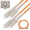 Patchcord Wielomodowy, Duplex, 50/125, 3mm, 1m Extralink SC/UPC-SC/UPC