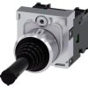 Przełącznik typu joystick 2-osiowy Chwilowy SPDT Siemens IP20, IP65, IP67 Śruba Okrągłe