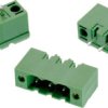Pin header, 2 pole, pitch 5 mm, straight, green, 691318700002