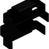 Clip-on heatsink, (L x W x H) 7 x 25 x 20.5 mm, 25 K/W, black anodized, 10034978